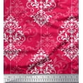 thumbnail image 1 of Soimoi Poly Georgette Fabric Filigree Damask Print Fabric by The Yard 42 Inch Wide, 1 of 3