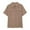 Brown, variant on Chiccall Mens Summer Plus Size Button Down Shirts Cotton Linen Casual Solid Short Sleeve Pockets Loose Tops Pink