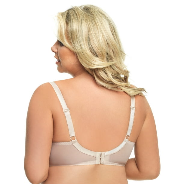 Gorsenia Awinion K619 Beige Embroidered Non-Padded Underwired Full Cup Bra  40J (GG UK) 