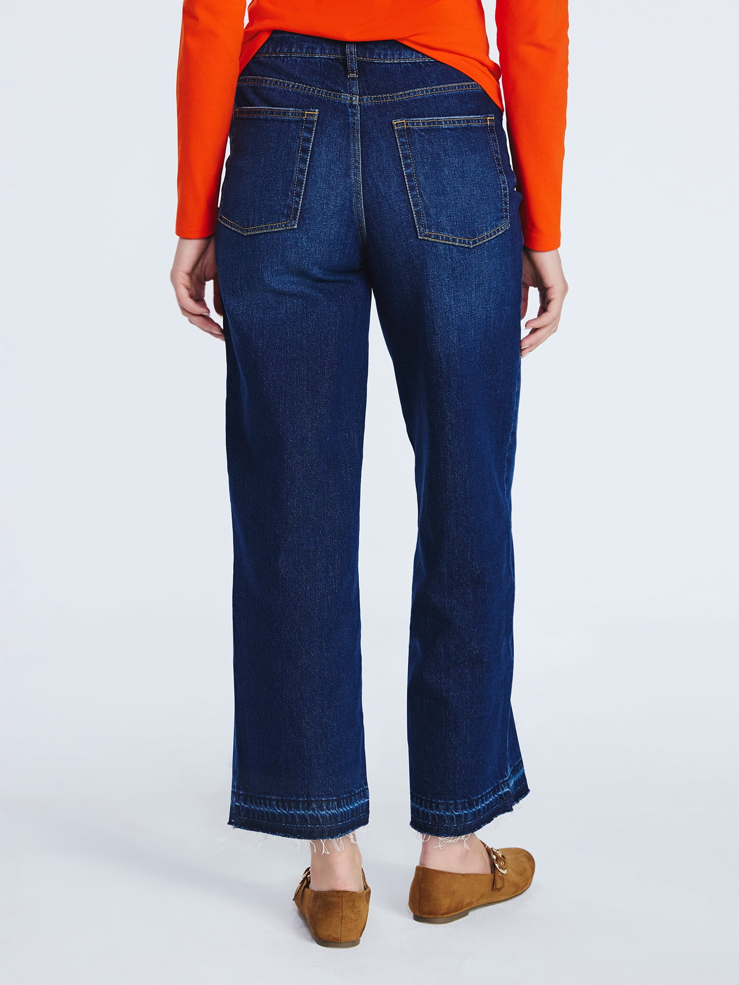 Free Assembly Women's Mid Rise Ankle Length Slim Jeans, 27" Inseam, Sizes 0-18