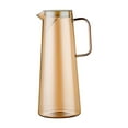 thumbnail image 2 of Nrmrqz Glass Cold Water Bottle Amber Glass Pitcher with Lid – 2QT Sun Tea Maker for Iced Water Lemonade, Plain and Unadorned Farmhouses Kitchen (Handle + Spout), 2 of 6