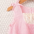 thumbnail image 6 of YDFCWXW Girls Summer Dresses,Kids Cute Mid-Length Casual Sundress,Children's Lace-up Back Strapless Dress for Girl 2-10 T (5-6 Years, Pink), 6 of 9