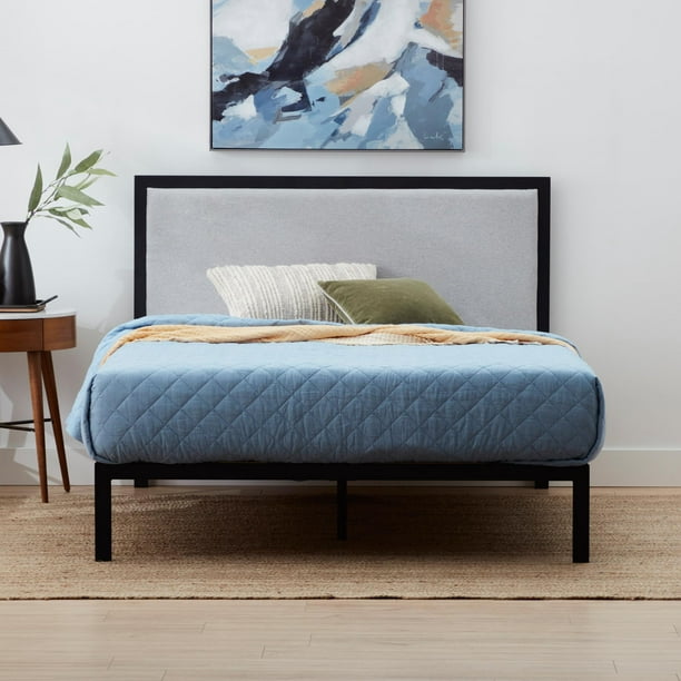 Gap Home Metal Upholstered Bed Queen, Bed Queen Size Frame