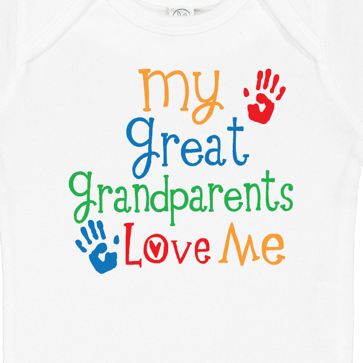 Inktastic My Great Grandparents Love Me Boys or Girls Baby Bodysuit
