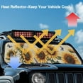 thumbnail image 5 of Uorisanigo Windshield Sun Shade, Front Window Sunflower Print Sunvisor Blocks UV Rays, Reflective Sunshade for Auto Interior Sun Protection, Foldable Sunshade Car Accessories for Jeep, 5 of 7