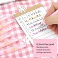 thumbnail image 3 of amdohai Honey Peach Pattern Retractable Gel Pens, 0.5mm, Black Ink, 10 Count, 3 of 8