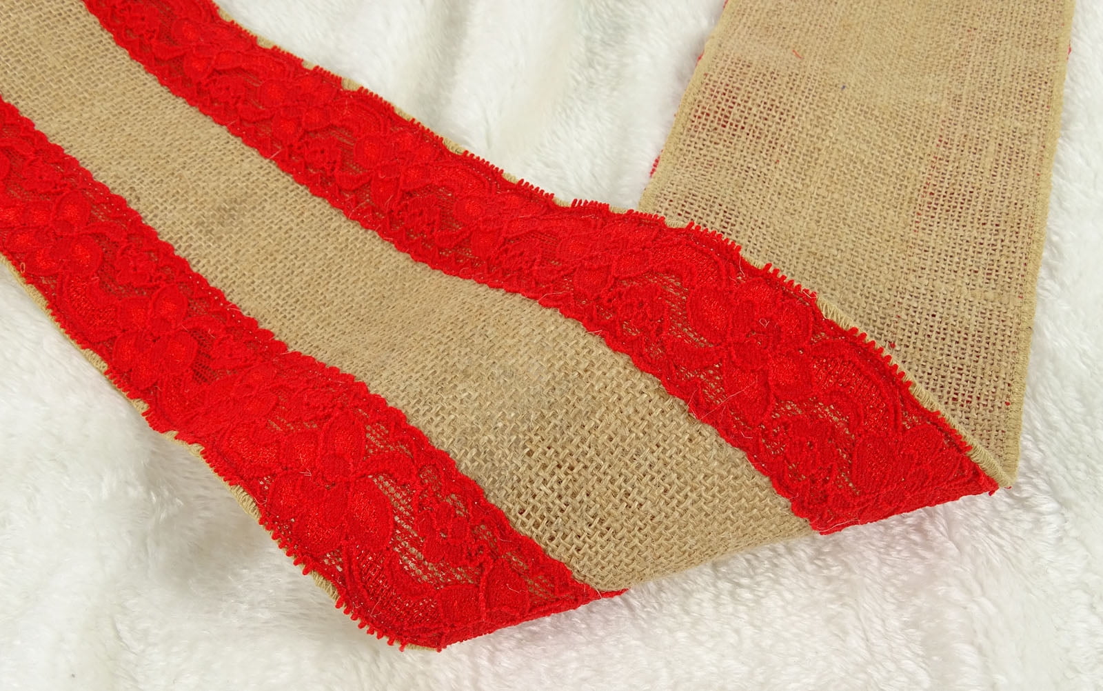 IBA Indianbeautifulart 10 Yd Natural Burlap Lace Wired Jute Trim Craft Ribbons For Wedding Home Decoration Gift Wrap-4 Inches