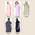 thumbnail image 4 of Bata de baño Albornoz Natación Capa de secado rápido Bata polar Surf Buceo Toalla de baño con capucha Poncho de playa Batas de casa cálidas y resistentes al viento para hombres y mujeres, 4 of 8