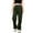Green, variant on Women's Outdoor Windbreaker Pants with Multiple Detachable Pockets Quick Drying Elastic Waist for Hiking and Travel