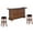 Vintage Mocha, variant on Home Bar and Swivel Bar Stools in Vintage Mocha 3 Piece Set