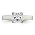 thumbnail image 5 of Sterling Silver Rhodium-plated CZ Ring, 5 of 6