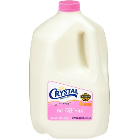 product image of Crystal Creamery Fat Free Milk, 1 Gallon Bottle