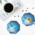 thumbnail image 5 of Balery 6 Pcs Butterflies And Waterlily In Waterleather Coasters Set, Drink Table Cup Coasters For Living Room Kitchen Coffee Decor, 5 of 9