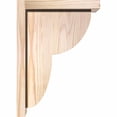 thumbnail image 3 of 5 1/2"W x 10"D x 14"H Crestline Smooth Corbel w/Backplate, Douglas Fir, 3 of 9