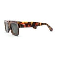 thumbnail image 3 of Womens Mod Narrow Rectangle Thick Plastic Horn Rim Sunglasses Tortoise - Green, 3 of 4