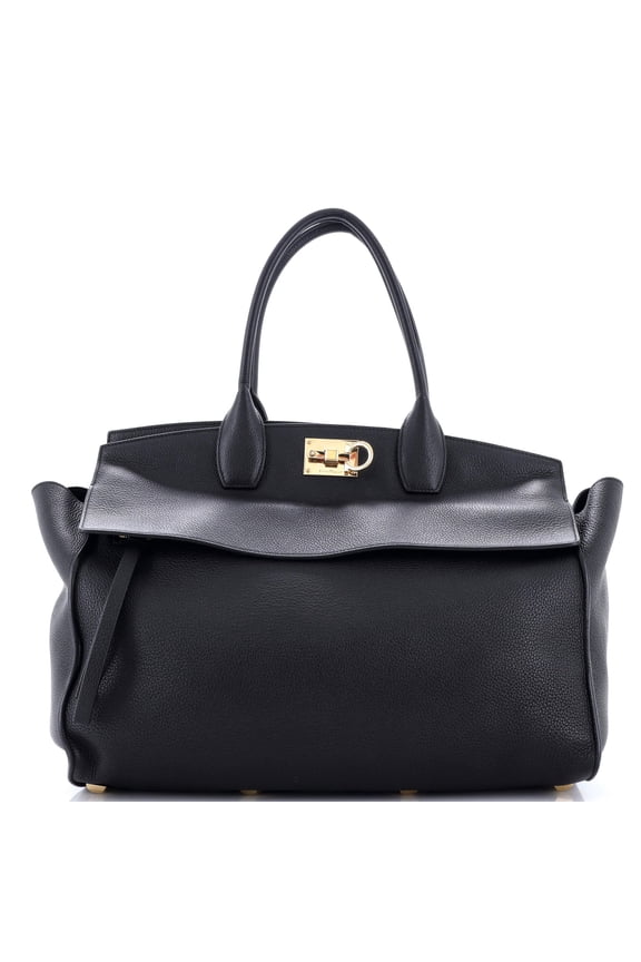 Pre-Owned Studio Soft Satchel Leather Large By Rebag