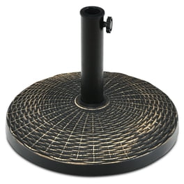 crate barrel patio umbrella 10' Round Sunbrella Black and White Cabana Stripe Outdoor Patio Umbrella  with Frame