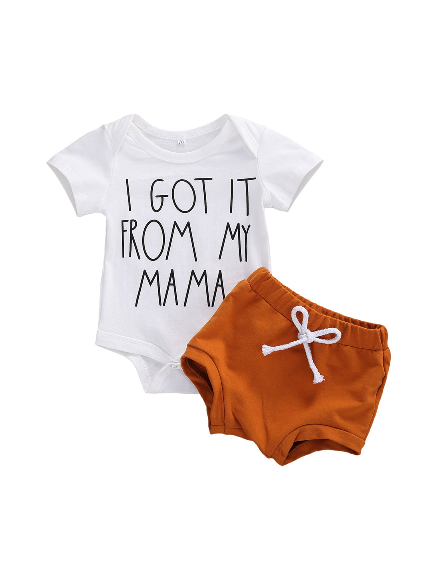 Outfit Romper Short Sleeve Baby Bodysuit Letter Pattern Unisex One-piece Clothes 