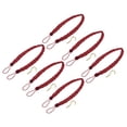 thumbnail image 1 of Sujetadores de cortina trenzados Uxcell con ganchos de metal rojos 6Pcs, 1 of 6