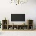 thumbnail image 2 of vidaXL TV Stands TV Console Sideboard TV Unit Cupboard 4 Pcs Engineered Wood, 2 of 73