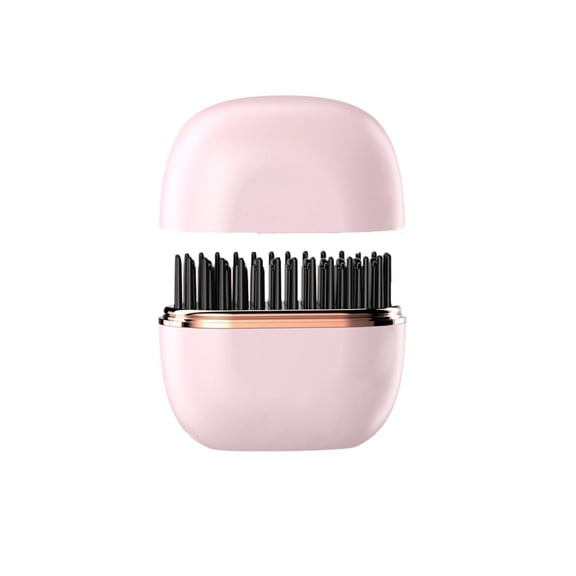 sdhkgrrt Wireless Hair Straightener Brush, Cordless Straightening Brush for Women Men, Mini Portable Hair Styler for Travel, No Damage Heat Styling Comb for Curling Straightening Home Use