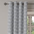 thumbnail image 2 of Ambesonne Vintage Grommet Curtain, Gradient Retro Lines, 50" x 96", Charcoal Grey, 2 of 6