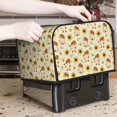 thumbnail image 6 of KLL Watercolor Bee Honey Honeycomb Bee Print 4 Slice Toaster Dust Covers Kitchen Small Appliance Cover with 2 Pockets,Can hold Jam Spreader Knife & Toaster Tongs (12.4 x 10.6 x 8.2), 6 of 6