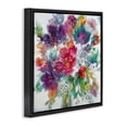 thumbnail image 3 of Stupell Industries Whimsical Floral Pop Bouquet Botanical & Floral Painting Black Floater Framed Canvas Art Print Wall Art, 18 x 18, 3 of 9
