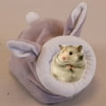 thumbnail image 6 of Visland Small Animals Hamster Bed, Fashion Cute Rabbit Cow Giraffe Bee Design Soft Plush Flannel Winter Warm Universal Hammock Nest House Cage Accessory for Ferret Chincilla Guinea Squirrel, 6 of 8