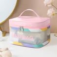 thumbnail image 2 of Ohufall Colorful Large Capacity Outdoor PVC Wash Bag Portable Travel Cosmetic Storage Organizer Toiletry Bag Travel Essentials, 2 of 5