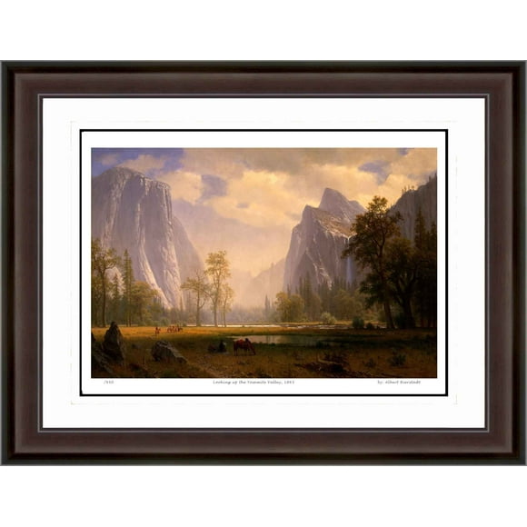 Albert Bierstadt "Looking up the Yosemite Valley 1865" Print - Limited Edition