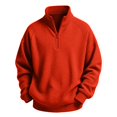 thumbnail image 5 of Norvella Boys Quarter Zip Sweater Stand Collar Long Sleeve Ribbed Relaxed Fit Pullover Jumper Casual School Top, 5 of 5