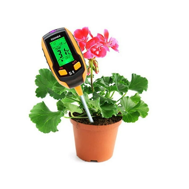 BT App Control Soil Temperature Sensor Meter Irrigation Soil Thermometer Humidity Sensor Tester Works with Smart Water Timer for Outdoor Indoor Plants