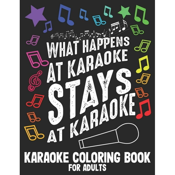 Karaoke for Adults : Funny Karaoke Coloring Book for Adults at Home  (Paperback) 