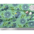 thumbnail image 3 of Soimoi Cotton Jersey Fabric Leaves & Floral Artistic Printed Fabric 1 Yard 58 Inch Wide, 3 of 3