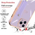 thumbnail image 2 of Compatible with iPhone 12 Pro Max Case with Cloud Love Heart Pattern,Soft TPU Cute Plating Wristband Holder Side Small Pattern Bumper Wrist Strap Case for iPhone 12 Pro Max Women Girl(Purple), 2 of 14