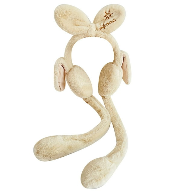 Cache-Oreilles en Peluche Broderie Chaude d'Hiver pour Enfants, Cache-Oreilles Mignon pour Fille