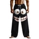 thumbnail image 2 of Ceisia Men's Fun Cartoon Print Loose Casual Pants with Elastic Drawstring Waist Black XL Gifts, 2 of 3