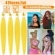 thumbnail image 5 of Pisexur Belleza Maquillaje Trenza ignífuga de 26 pulgadas, cabello sintético preestirado para crear looks de festival, 90 gpara mujeres y hombres, 5 of 6