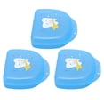 thumbnail image 2 of Caja de retenedor Dental para dentadura, contenedor de protector bucal parcial, retenedor de ortodoncia, 3 uds., color azul, 2 of 8
