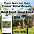 thumbnail image 6 of Humbirdy Hummingbird Feeder Camera with Solar Power, 4K 30fps Video, 120fps Slow Motion, AI Bird Recognition, Dual Wi-Fi, Metal Body, No Subscription, 6 of 10