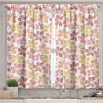thumbnail image 2 of Ambesonne Autumn Valance & Curtain, Warm Colored Fall Leaves, 55"x30", Orange and Vermilion, 2 of 7