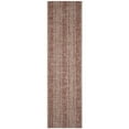 thumbnail image 3 of SAFAVIEH Courtyard Robert Striped Indoor/Outdoor Area Rug, 6'7" x 6'7" Square, Light Beige/Terracotta, 3 of 10
