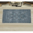 thumbnail image 1 of Eastern Decorative Rug, Oriental Culture Pattern of Paisley Bloom Flowers and Bohemian Leaves, Quality Carpet for Bedroom Dorm and Living Room, 6 Sizes, Blue Grey, by Ambesonne, 1 of 1