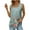 Green, variant on JINMGG Women's Summer Casual Tank Tops Loose Fit Pleated Square Neck Sleeveless Shirts Tops Gray XL