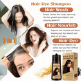 thumbnail image 2 of Dark Coffee Hair Dye Shampoo for Gray Hair, Long Lasting Hair Color Shampoo for Women and Men, 500ml, 2 of 8