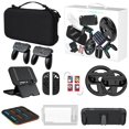 thumbnail image 1 of Pack de accesorios 15 en 1 para Nintendo Switch 2 con funda de transporte, carcasa protectora, 2 volantes, base de carga, protector de pantalla, 2 empuñaduras y funda de TPU, 1 of 7
