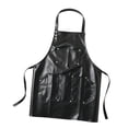 thumbnail image 1 of Delantal Workshop Apron Impermeable para Hombre y Mujer con Seis Bolsillos Material PU Cuero Antimancha y Cómodo Adecuado para Trabajo en Laboratorio Barbero Artista Carpintería Cocina Negro, 1 of 8