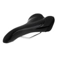 thumbnail image 2 of Asiento Silla Acolchado de Montar Suave Elástico Curvado Forma Respirable Resistente a Golpes Bicicleta Sunnimix Sillín de bicicleta Color Negro Tamaño 28 x 15 cm, 2 of 8