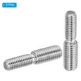 thumbnail image 3 of Uxcell M8*M10*40mm Double End Threaded Stud Screw Bolt, 5 Pack 304 Stainless, 3 of 5
